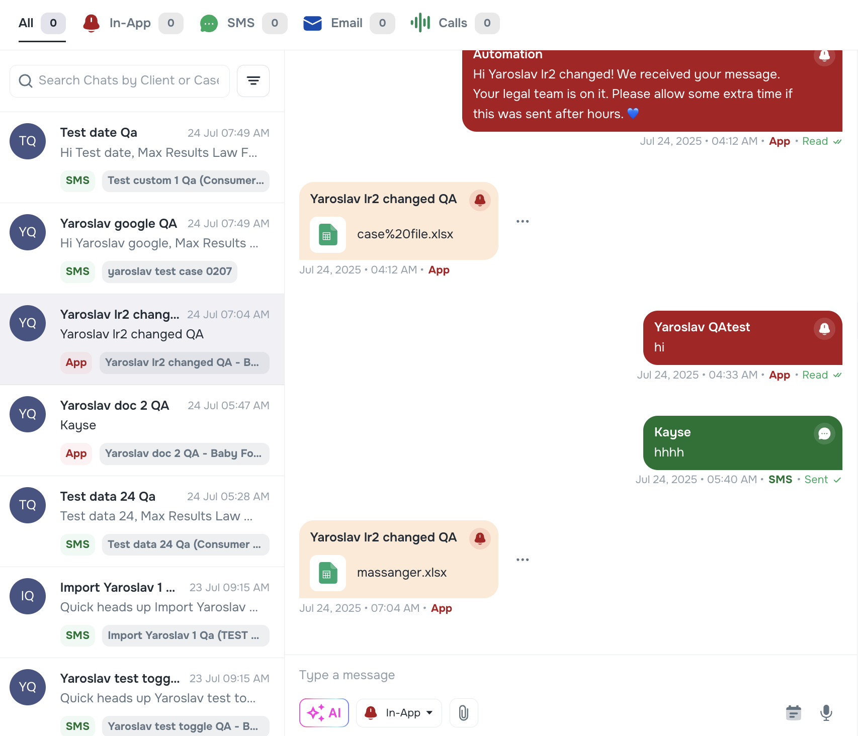 Messenger auto-selects reply channel based on client preferred messaging channel