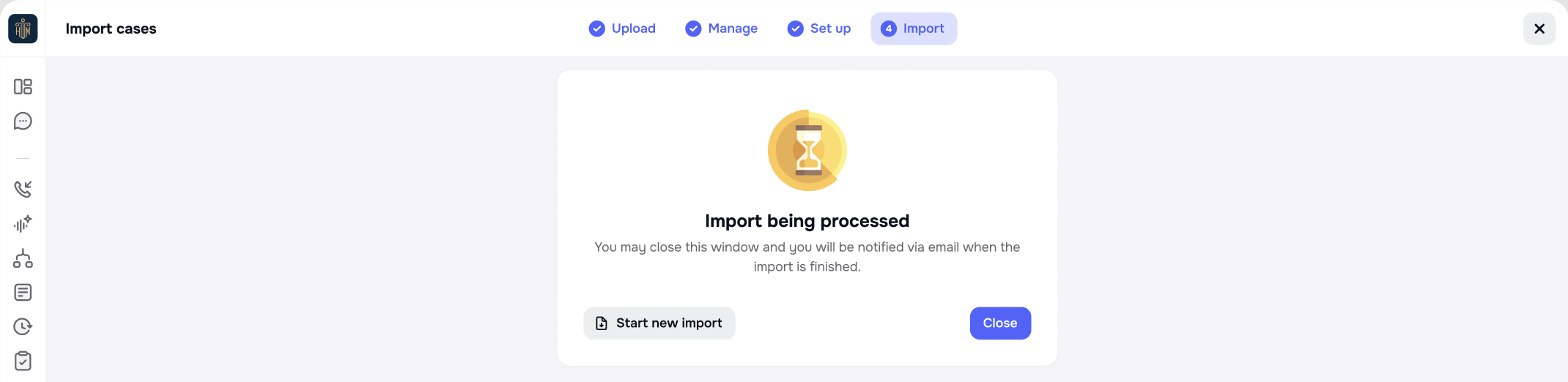 Import detailed report with processed and failed rows